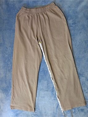 Pacificotton 100% Cotton Elastic Waist Casual Pants - Taupe